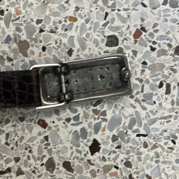 Brighton brown belt 30 with buckle - Picture 3 of 6